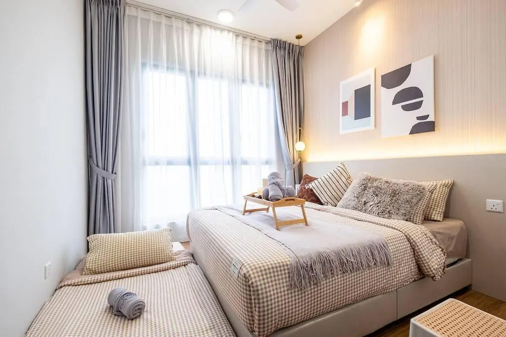 Modern Cozy Sunway Velocity Two 1Min To Mrt 쿠알라룸푸르 아파트